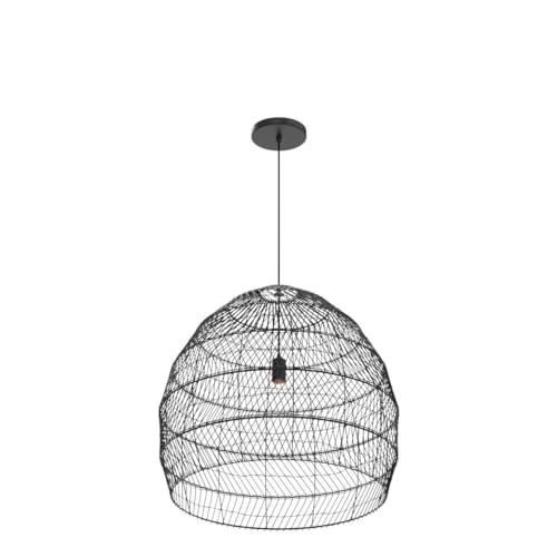 19.6" Rattan Chandelier for Kitchen