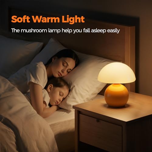 Mushroom Lamp Table Lamp for Bedroom (2 Count)