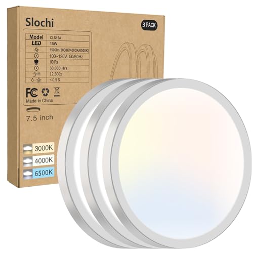 3 Pack Flush Mount Ceiling Light