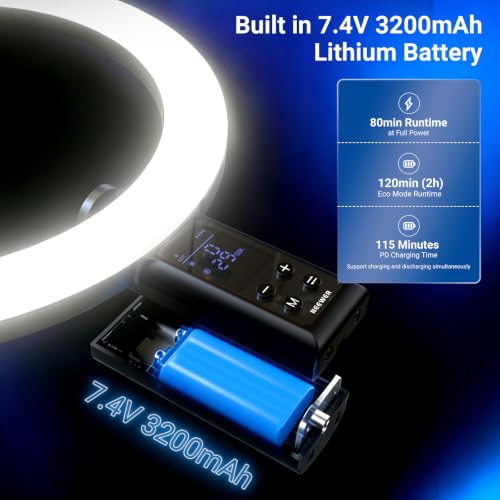 12" Selfie Ring Light with App Control