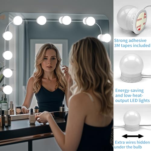 LED Vanity Mirror Lights with 14 Dimmable Bulbs (14 Count)