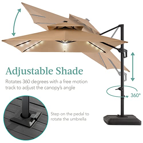 10x10ft Cantilever Patio Umbrella w