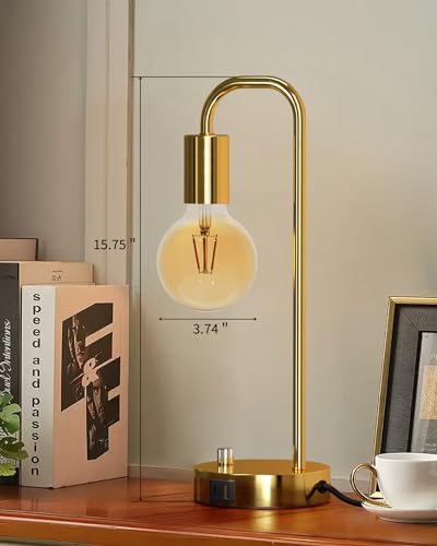 Industrial Table Lamp with 2 USB Port