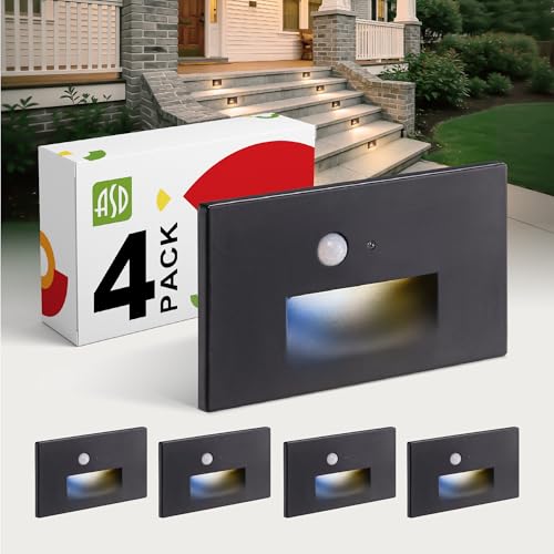LED Recessed Step Light Fixture (4 Count)