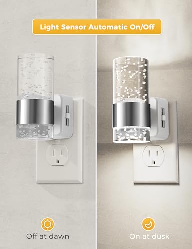 Night Light Plug in Night Light with Auto Light Sensor[2 (2 Count)