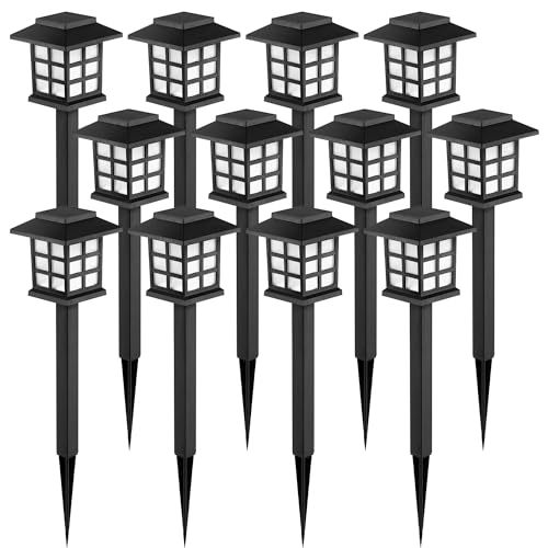 Solar Lights Outdoor Waterproof 12 Pack (12 Count)