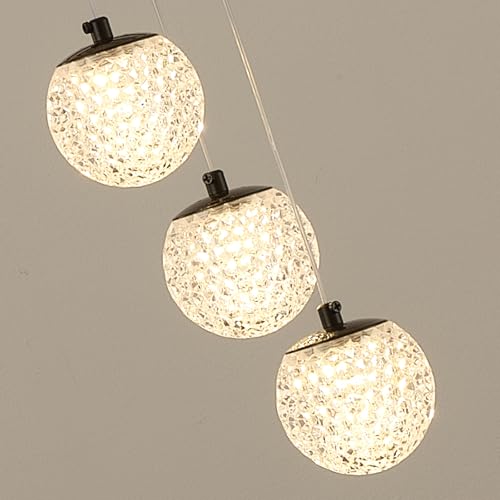 LED Modern 3 Ring Chandelier