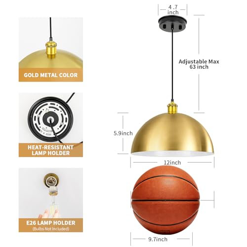 Gold Pendant Light