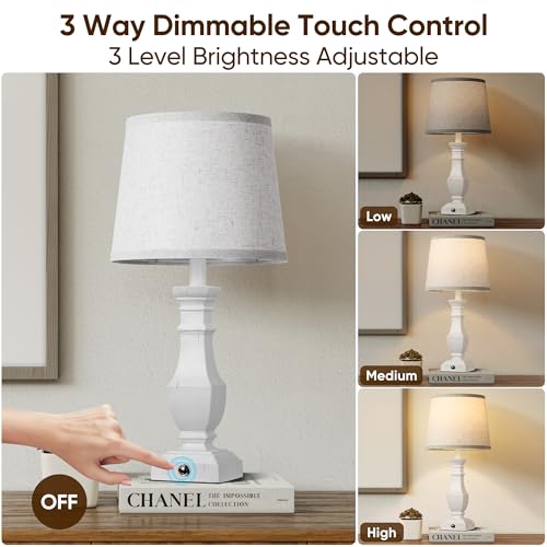 Dimmable Table Lamps Set of 2