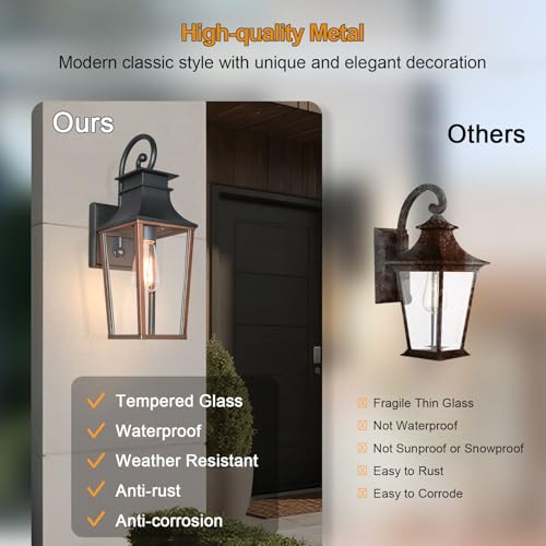 ALVIME 19 Inch Bronze Outdoor Wall Lights