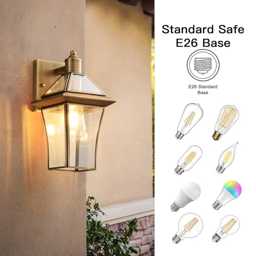 Brass Exterior Sconces (2 Count)