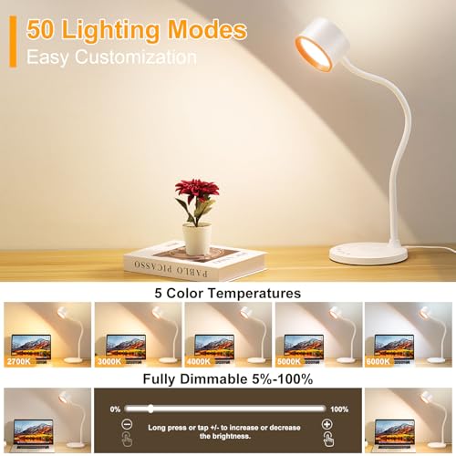 Desk lamp with 2 USB Charging Ports