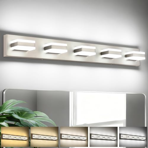 Bathroom Brushed Nickel Bathroom Light Fixture