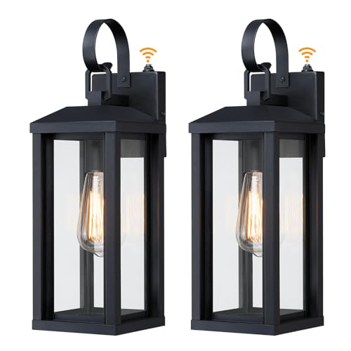 17" Dusk to Dawn Large Porch Lights Outdoor 2 (2 Count)
