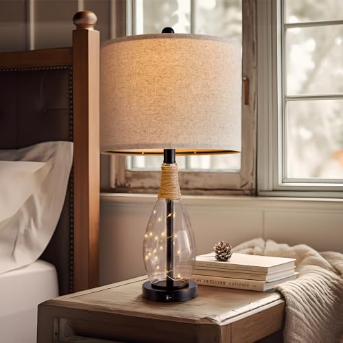 Bedside Table Lamp with USB