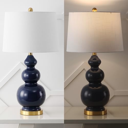 Bowen 27.5" Ceramic Triple Gourd Table Lamp