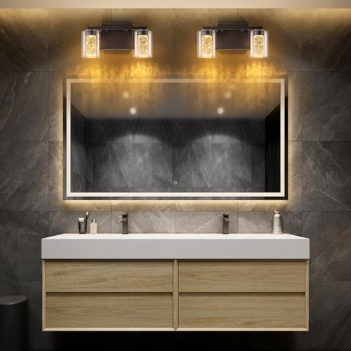 2 Light Bronze Vanity Light with 3 Color Modes (2 Count)