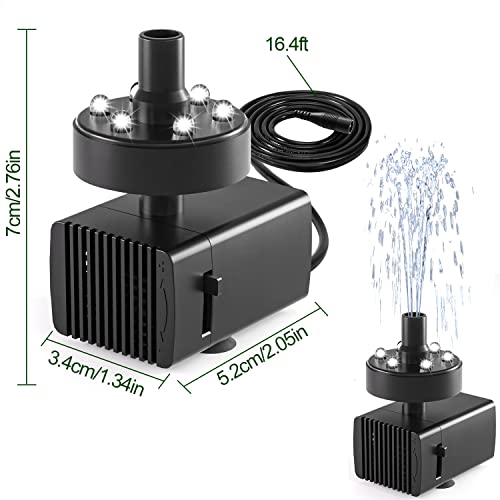 24 Hours Working Bird Bath Fountains Plug