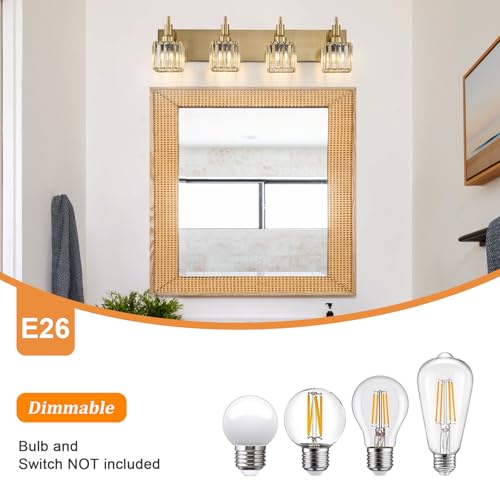 Gold Bathroom Light Fixtures