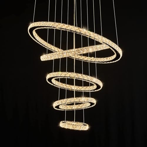 Modern Crystal Chandeliers for High Ceilings