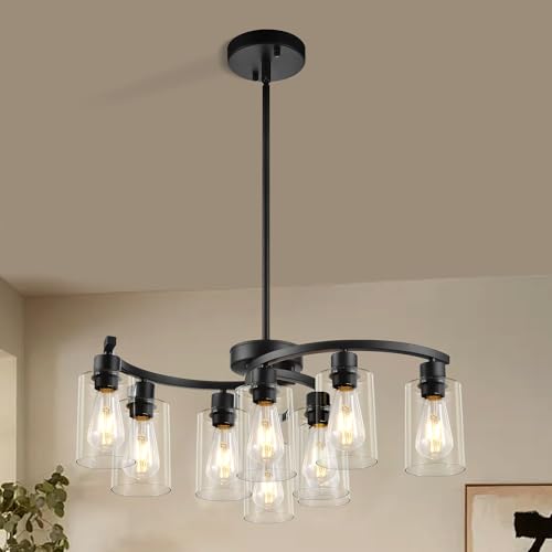 9 Light Modern Farmhouse Chandelier (9 Count)