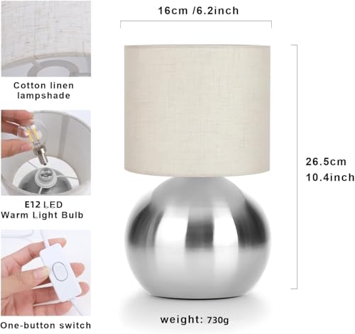 Modern Small Table Lamp Set of 2