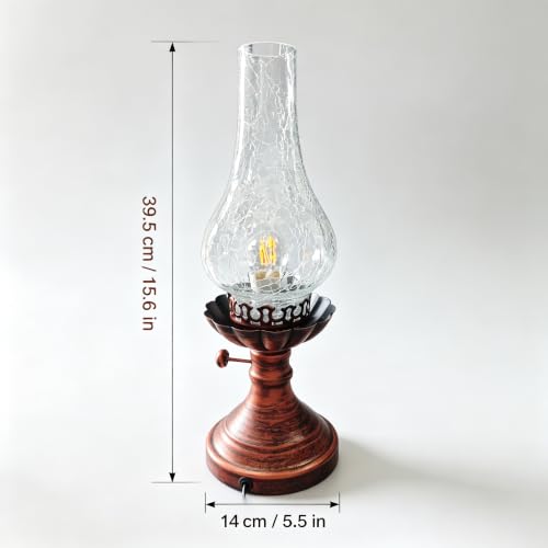 Vintage Kerosene Style Table Lamp