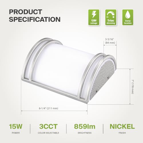 Indoor LED Wall Sconce Lights (4 Count)