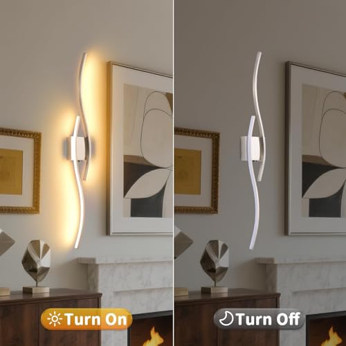 Battery Powered Silver Wall Sconces Set of 2 (2 Count)