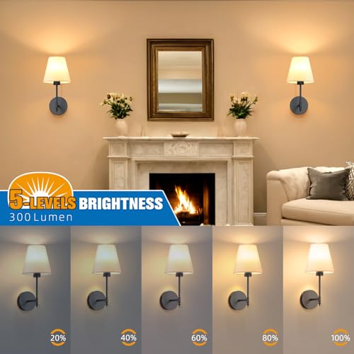 14.5 inch Battery Operated Wall Sconce Set of 2 (2 Count)