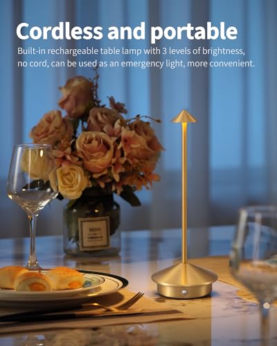 Modern Cordless Table Lamp Set of 2 (2 Count)