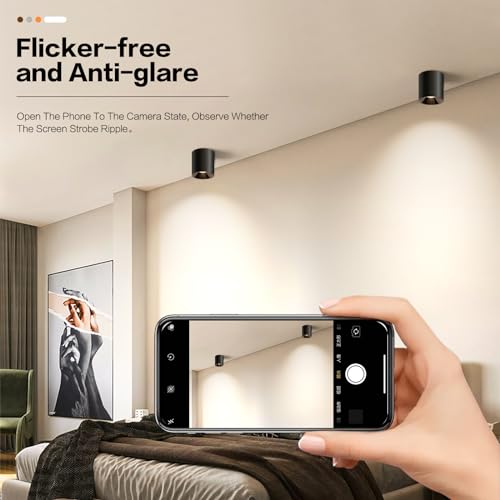 Modern LED Ceiling Light Fixture Flush Mount COB 20W 4000K Cylinder Ceiling Lights