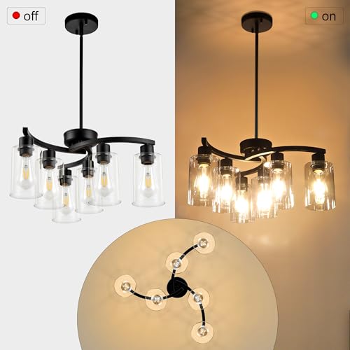 6 Light Modern Farmhouse Chandelier