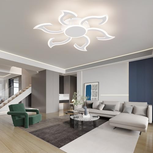 36.2 Inch Modern LED Ceiling Light (White)