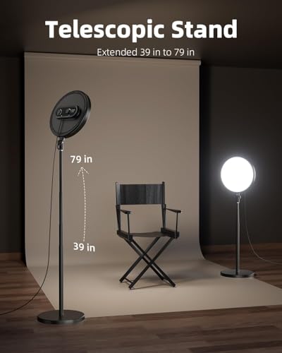 Large Ring Light with 79" Stand