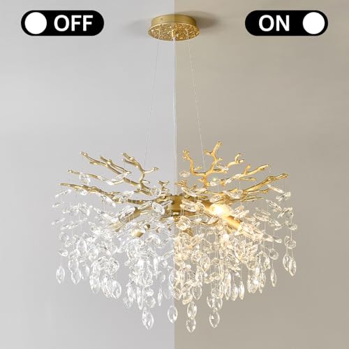 Gold Crystal Chandelier 24