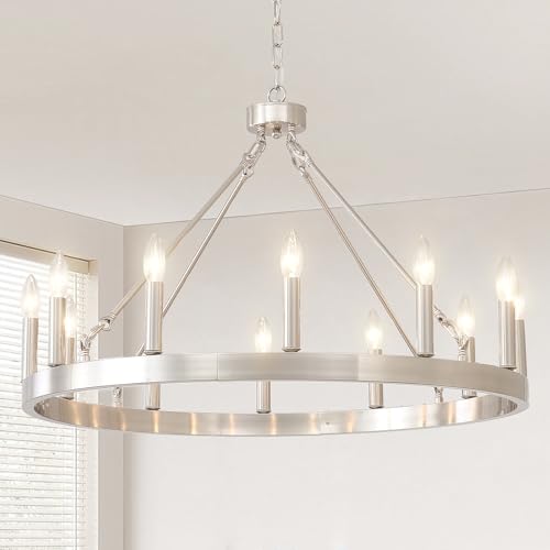 32" Silver Chandelier 12