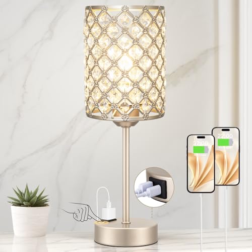 Champagne Gold Lamps for Night Stands