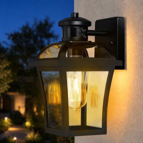 Motion Sensor Outdoor Lights (Matte Black (Hardwired ))