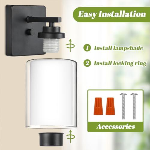 Set of 2 Wall Sconces for Bathroom (2 Count)