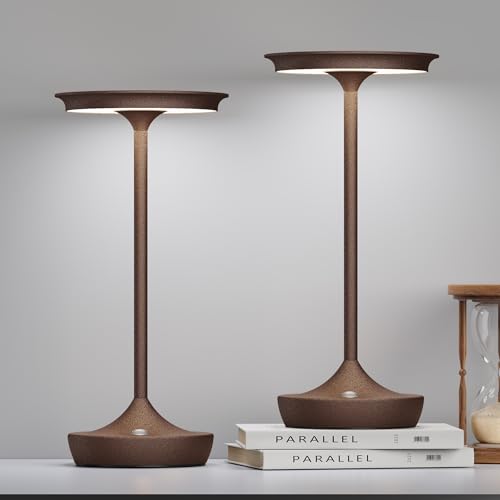LED Rechargeable Cordless Outdoor 6000mAh Battery Table Lamp 2 (2 Count)