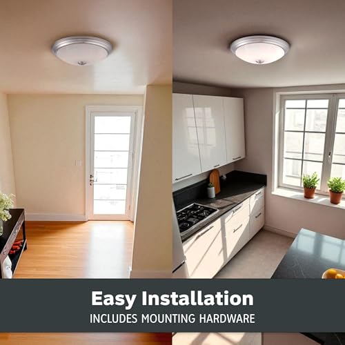 11 Inch Integrated LED Flush Mount Ceiling Light (2 Count)