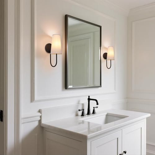 Set of 2 Linen Fabric Wall Sconces (2 Count)