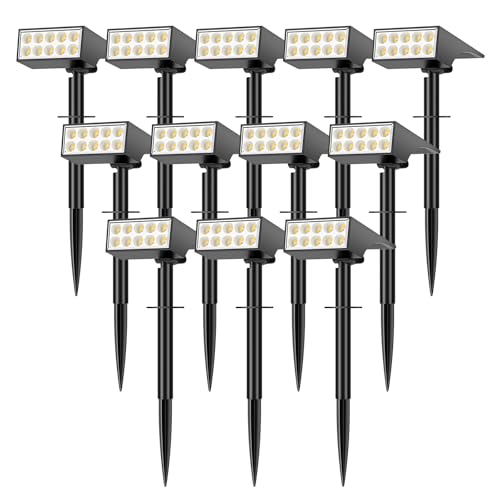 Solar Lights Outdoor Waterproof IP65 (12 Count)