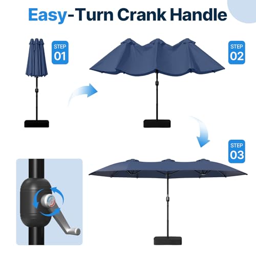 15FT Patio Umbrella with Base Included