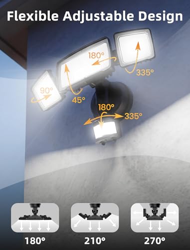 100W 11000LM Security Lights Outdoor with Remote Control