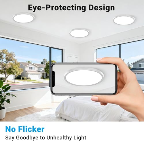 2 Pack LED Flush Mount Ceiling Light