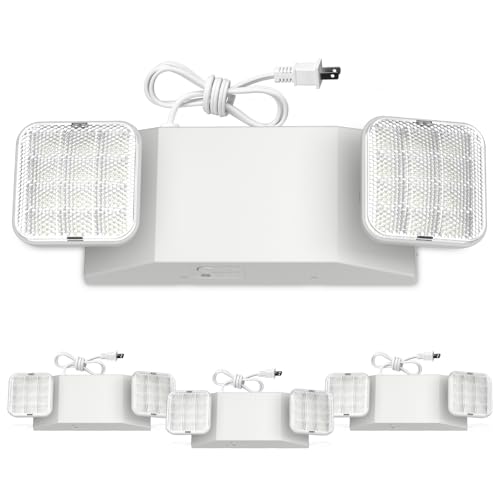4 Pack Led Emergency Lights with Square Head (4 Count)
