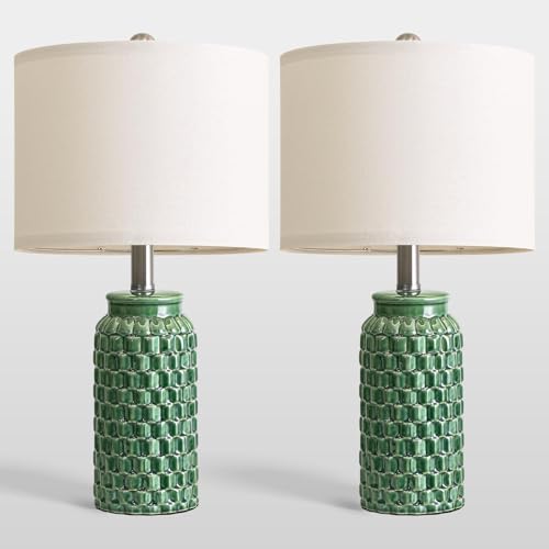 20.5" Ceramic Table Lamps Set of 2 (2 Count)
