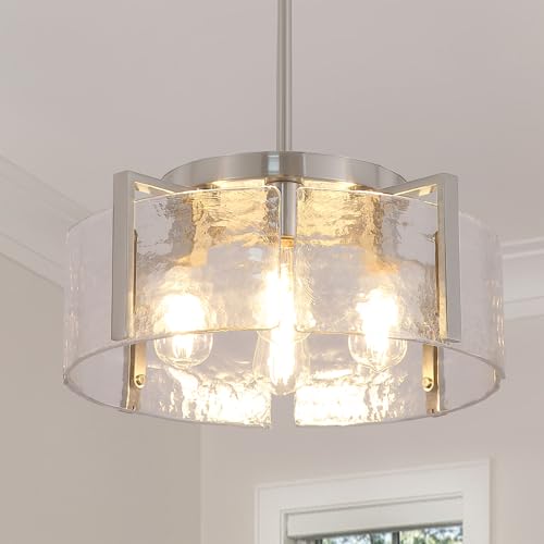 Nickel Chandeliers for Dining Room Light Fixture